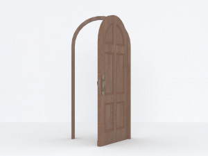 Vintage Wooden Door 3D Model