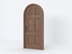 Vintage Wooden Door 3D Model