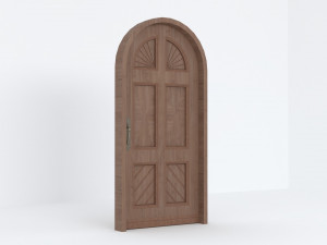 Vintage Wooden Door 3D Model