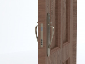 Vintage Wooden Door 3D Model