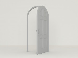 Vintage Wooden Door 3D Model