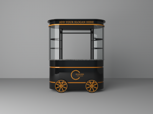 Push Cart on Wheels 3D Model