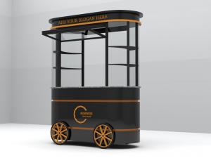 Push Cart on Wheels Modèle 3D