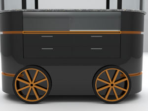 Push Cart on Wheels Modèle 3D