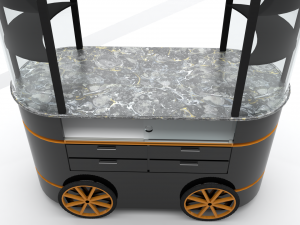 Push Cart on Wheels Modèle 3D