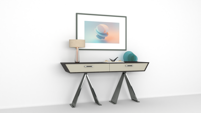 Console table Model 3D .c4d .max .obj .3ds .fbx .stl .blend 