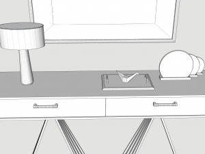 Console table Model 3D