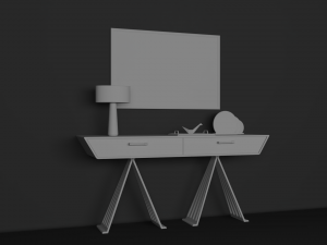Console table Model 3D