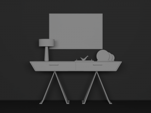 Console table Model 3D