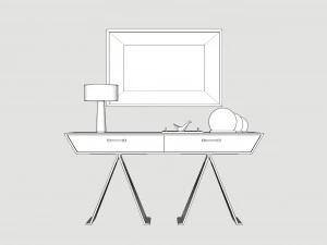 Console table 3D Model