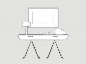 Console table Model 3D