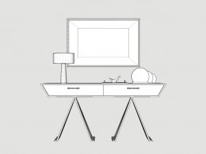 Console table 3D Model