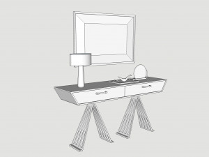Console table Model 3D