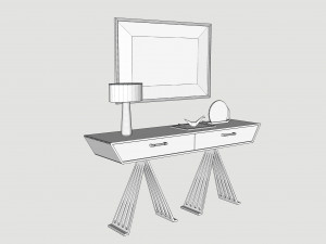 Console table Model 3D