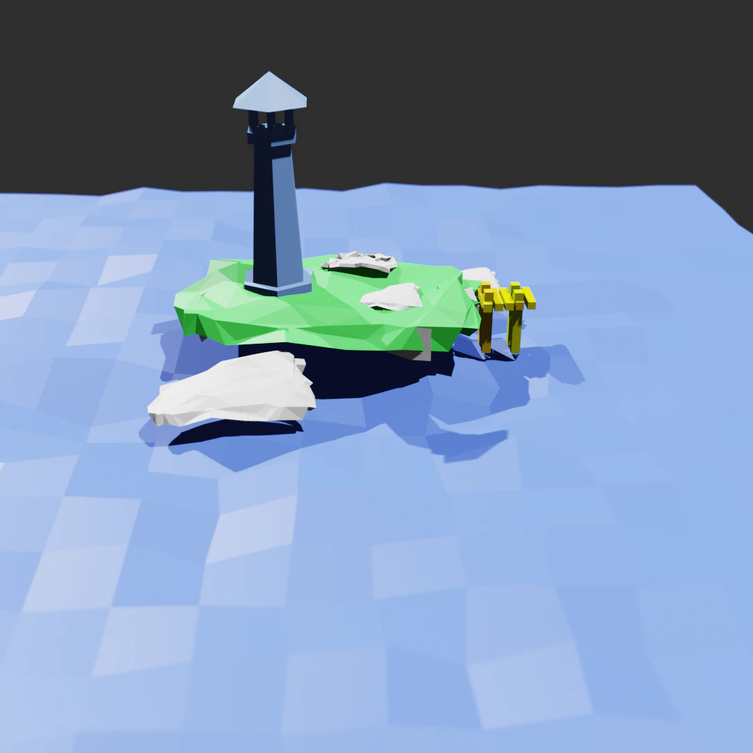 Lighthouse 3D Model .c4d .max .obj .3ds .fbx .stl .blend 