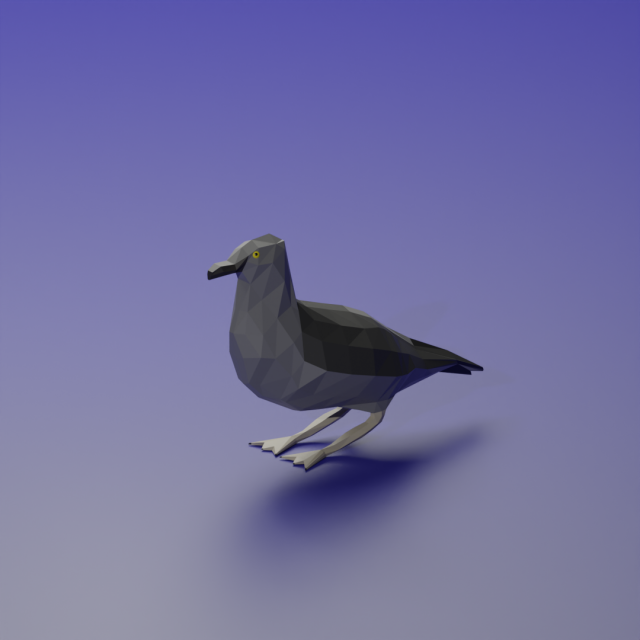 Ardenna grisea 3D मॉडल .c4d .max .obj .3ds .fbx .stl .blend 