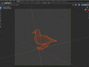Ardenna grisea 3D Model