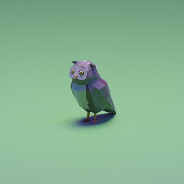 Great Horned Owl 3D Model .c4d .max .obj .3ds .fbx .stl .blend