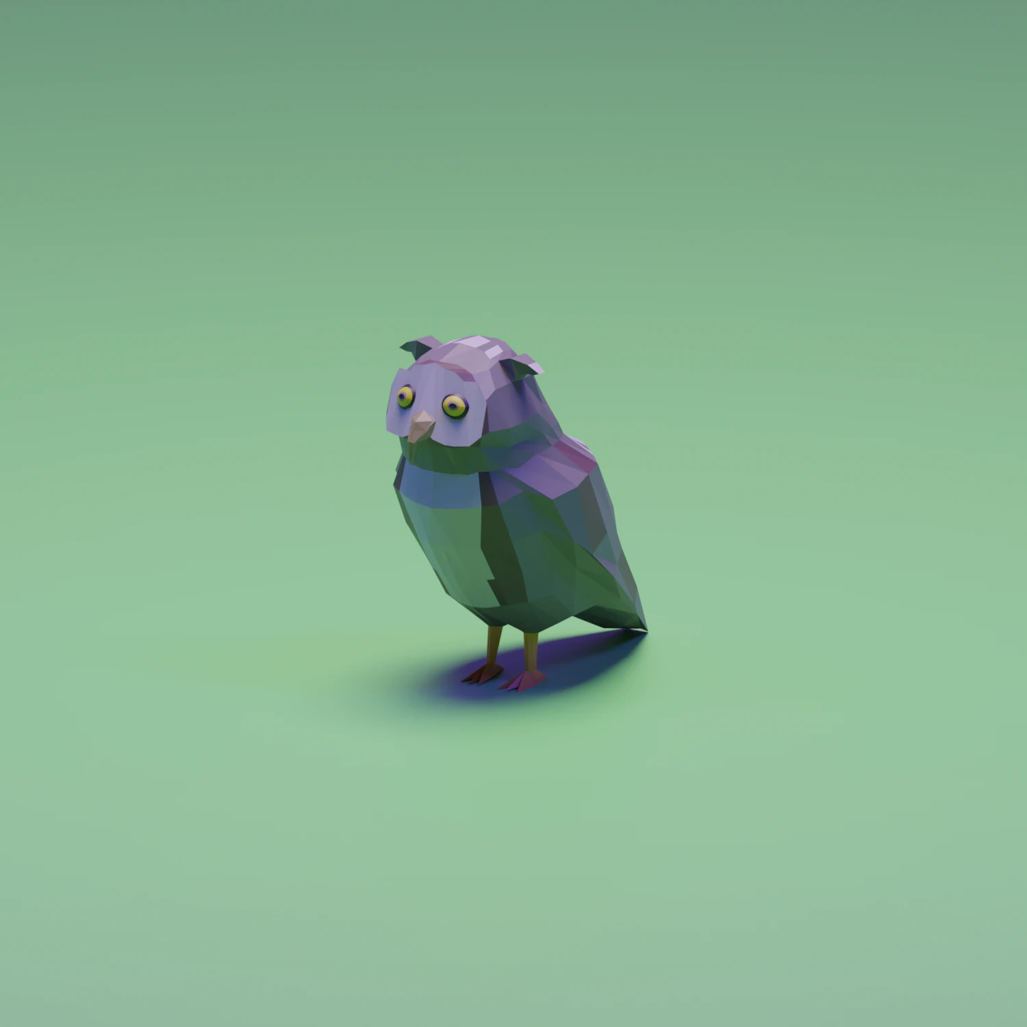 Great Horned Owl 3D Model .c4d .max .obj .3ds .fbx .stl .blend 