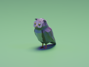 Great Horned Owl 3D Model