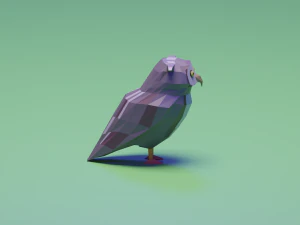 Great Horned Owl 3D Model
