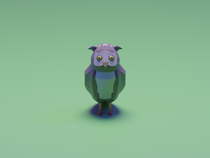 Great Horned Owl 3D Model