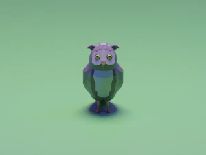 Great Horned Owl 3D Model