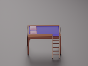 Perch Loft Bed 3D-Modell