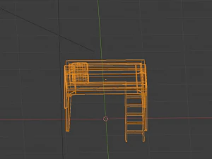 Perch Loft Bed 3D Model