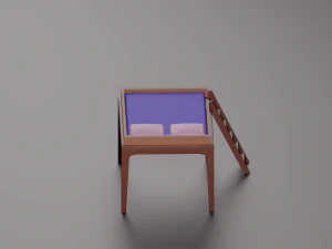 Perch Loft Bed 3D Model