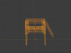 Perch Loft Bed 3D 模型