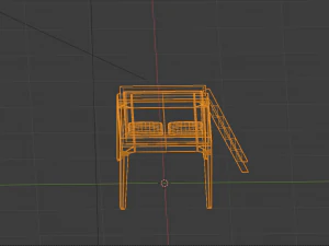 Perch Loft Bed 3D Model