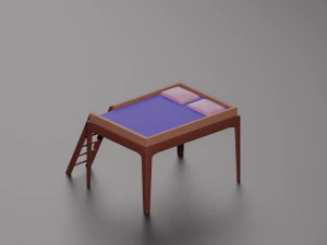 Perch Loft Bed 3D Model