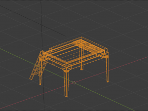 Perch Loft Bed 3D 模型