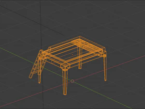 Perch Loft Bed 3D Model
