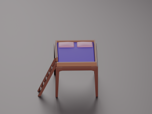 Perch Loft Bed 3D 模型