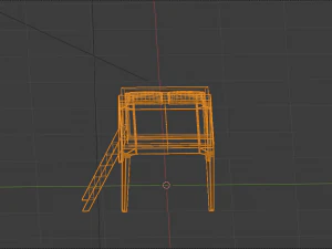 Perch Loft Bed 3D Model