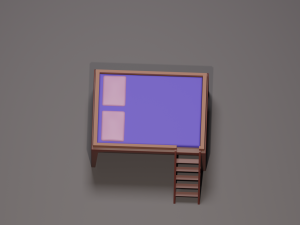 Perch Loft Bed 3D 模型