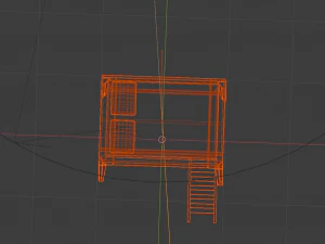 Perch Loft Bed 3D Model
