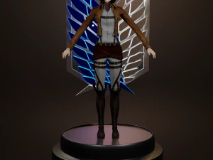 Mikasy Ackermana Model 3D