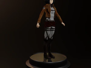 Mikasa Ackerman 3D Model