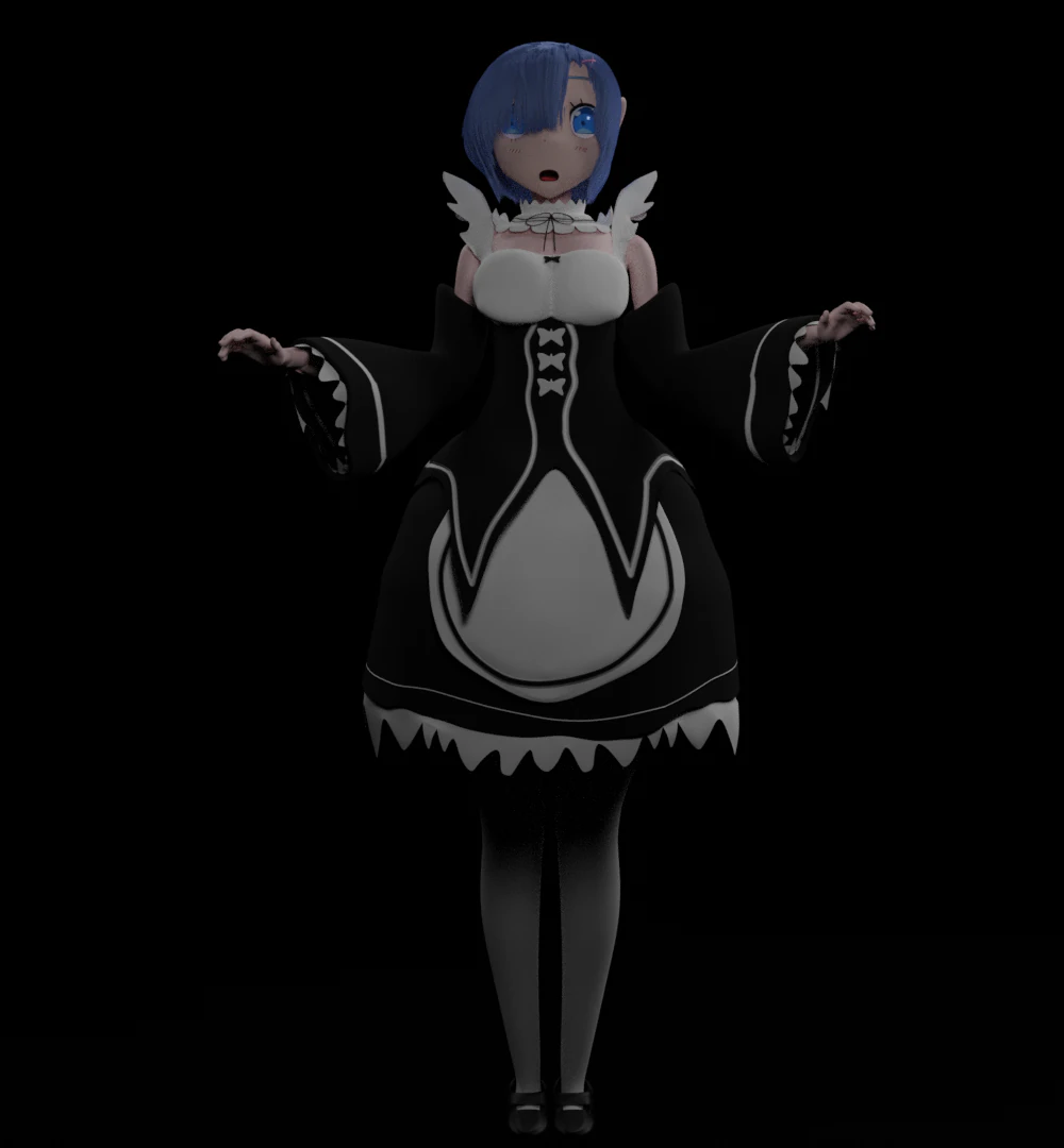 Rem from ReZero 3D Model .c4d .max .obj .3ds .fbx .stl .blend