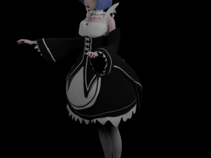 Rem from ReZero 3D Model