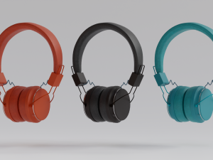 Headphone Collection in 3 colors Modelo 3D