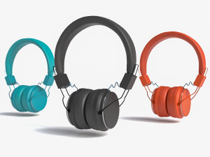 Headphone Collection in 3 colors Modelo 3D