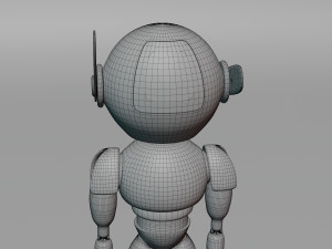 3D Post Apocalyptic Sci-Fi Robot with Environment Model 3D