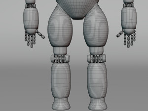 3D Post Apocalyptic Sci-Fi Robot with Environment Model 3D