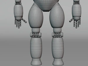 3D Post Apocalyptic Sci-Fi Robot with Environment 3D Model