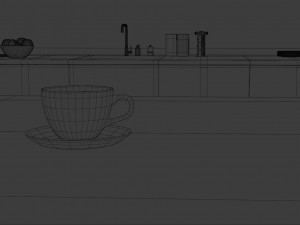 Modern kitchen interior Model 3D