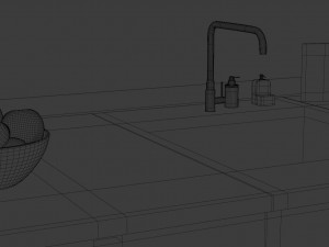 Modern kitchen interior Model 3D